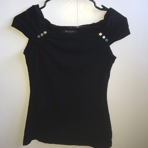 Black Off-the-shoulder Top